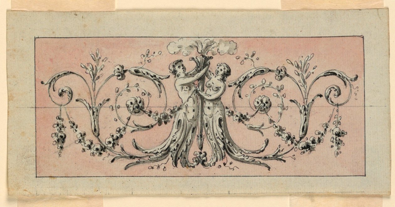 Progetto per la decorazione di un pannello da Unknown artist