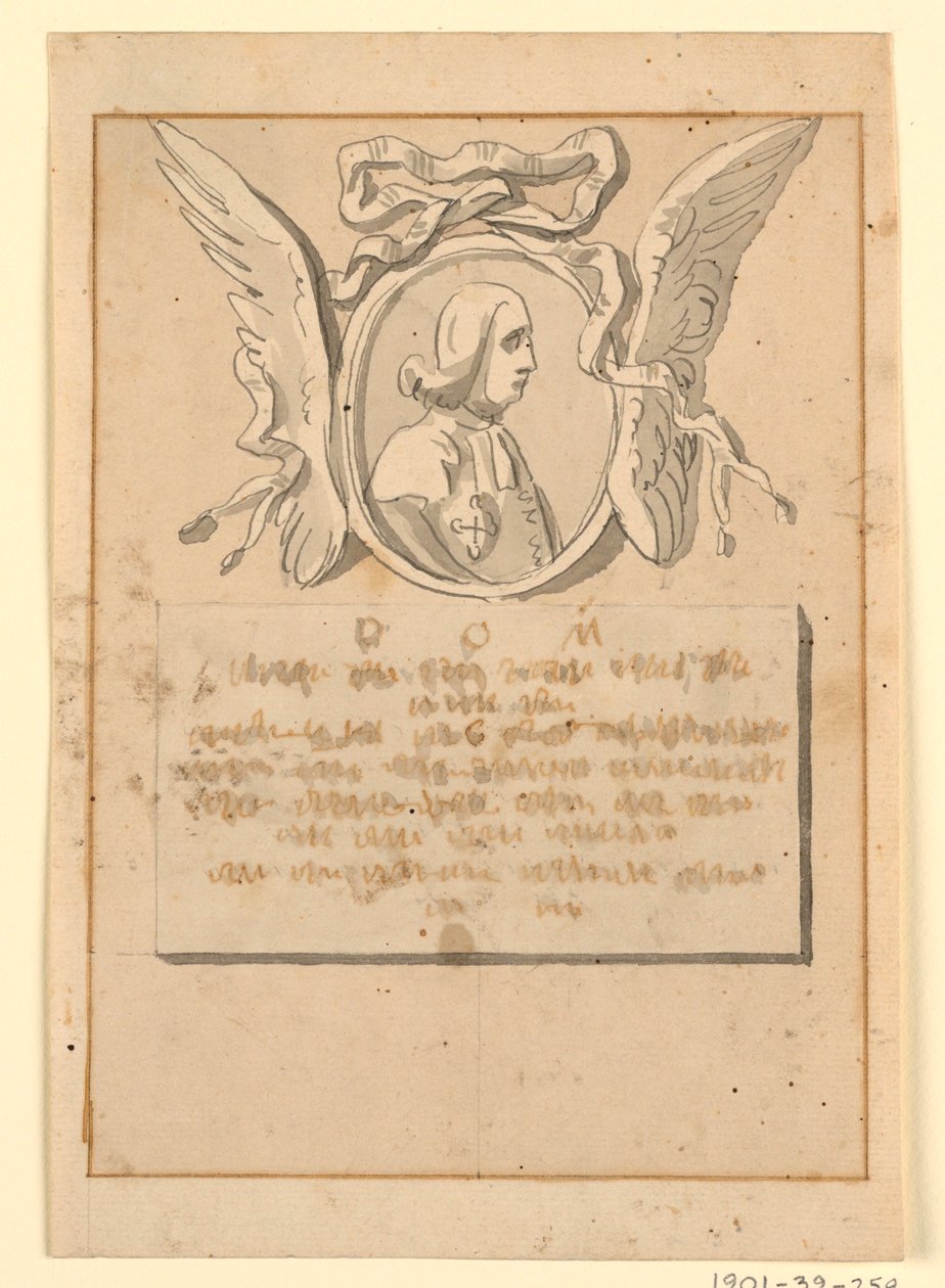Progetto di un monumento sepolcrale per un prelato da Unknown artist