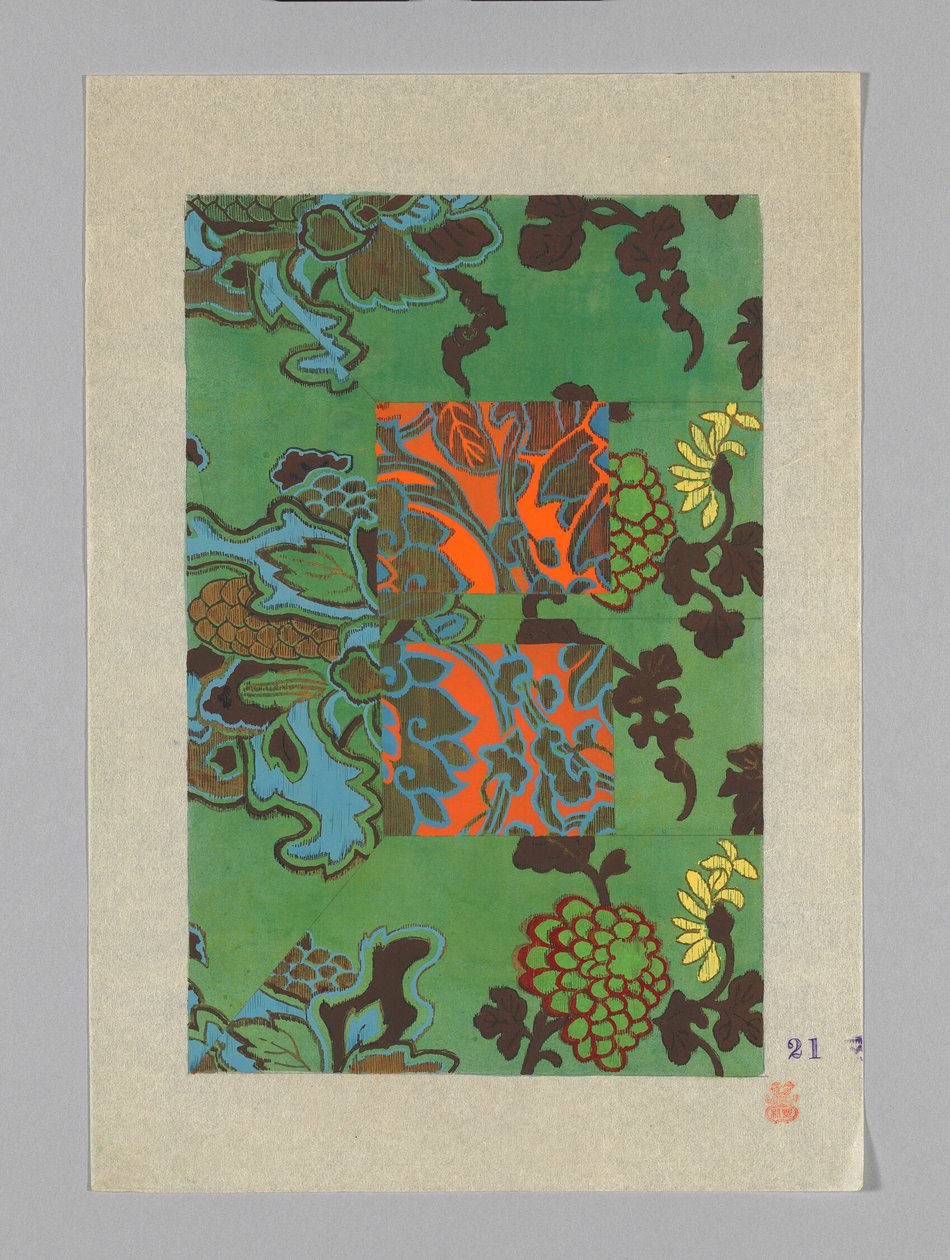 Design su carta da Unknown artist