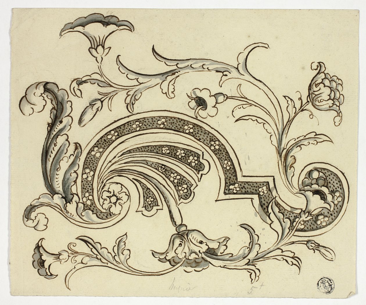Disegno con papaveri da Unknown artist