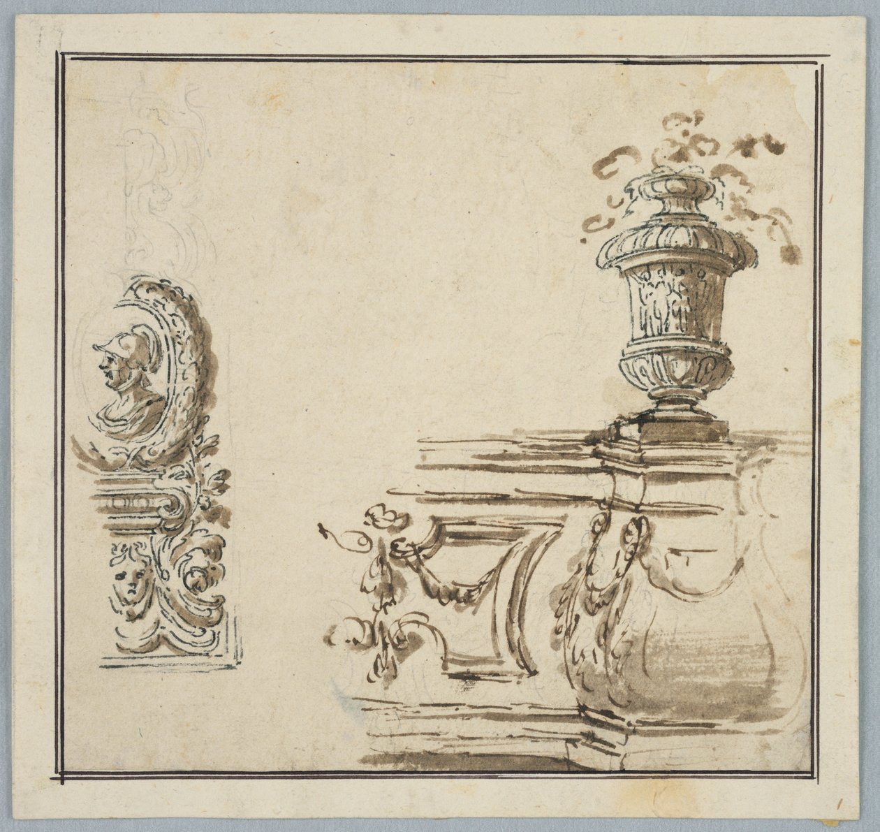 Progetti per ornamenti architettonici da Unknown artist