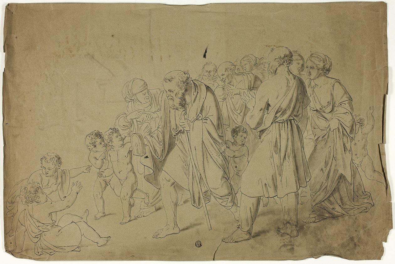 Diogene alla ricerca di un uomo onesto da Unknown artist