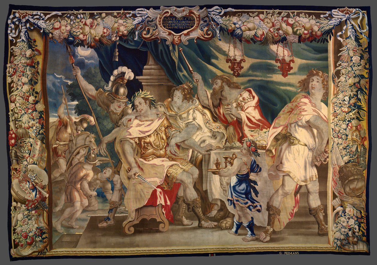 La scoperta del complotto per uccidere Cesare e Cleopatra da La storia di Cesare e Cleopatra da Unknown artist