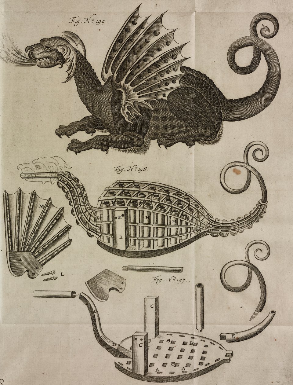 Drago per il lancio di fuochi d
