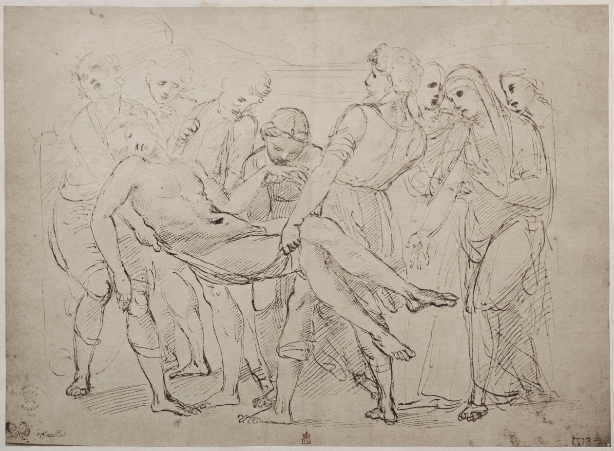 Disegno di Raffaello Sanzio nel British Museum da Unknown artist