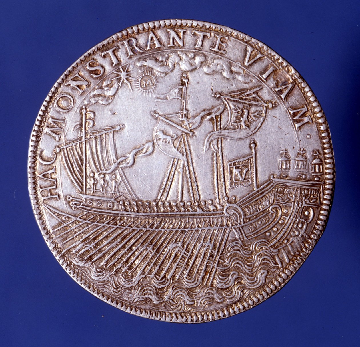 Ducat di Vincenzo Gonzaga, Duca di Mantova, che rappresenta una galea da Unknown artist