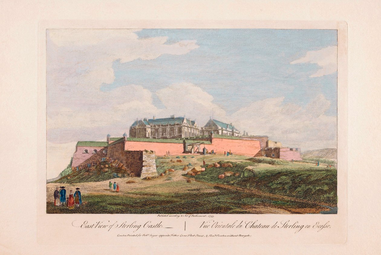 Vista orientale del Castello di Stirling, Scozia da Unknown artist