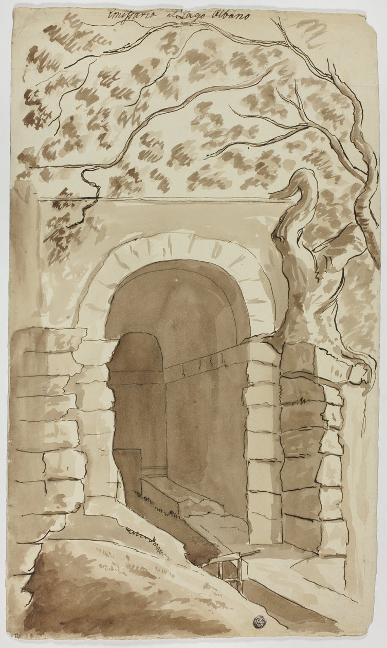 Effluente del lago di Albano da Unknown artist