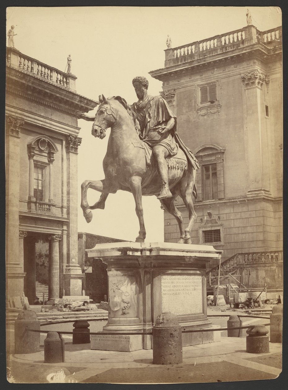 [Equestrian Statue of Emperor Marcus Aurelius, Piazza Del Campidoglio, Rome] da Unknown artist
