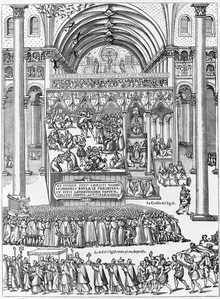 Esorcismo di una donna posseduta nella Chiesa di Nostra Signora di Laon, 8 febbraio da Unknown artist