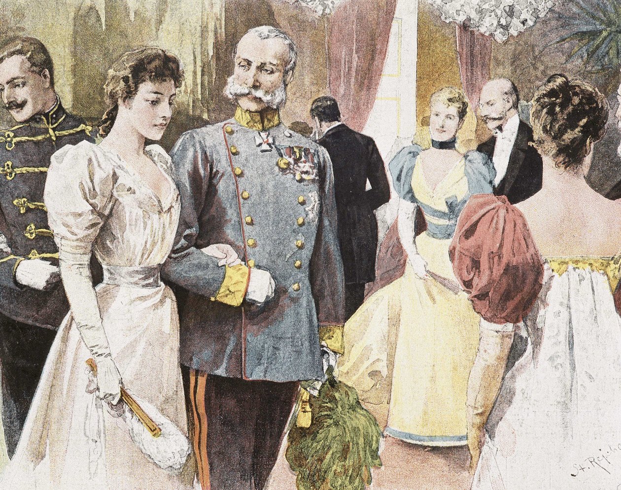 Festeggiamenti in Austria: Francesco Giuseppe I da Unknown artist
