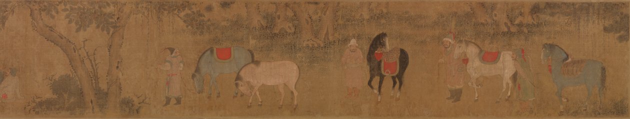Figure e Cavalli nel Paesaggio da Unknown artist