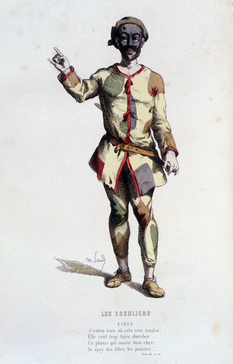 Finet in "gli scolari" (di François Perrin 1533-1606), in "il teatro francese nel XVI e XVII secolo anteriore a Molière" di Edouard Fournier da Unknown artist