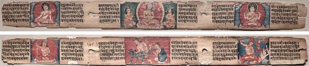 Folio 348, da un Gandavyuha-sutra (Scrittura della Suprema Schiera) da Unknown artist
