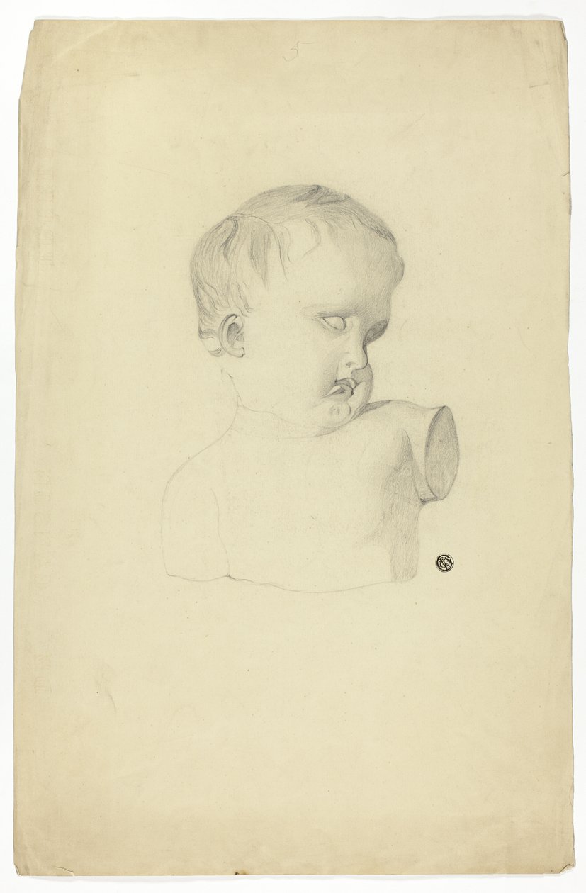 Frammento di busto di bambino da Unknown artist