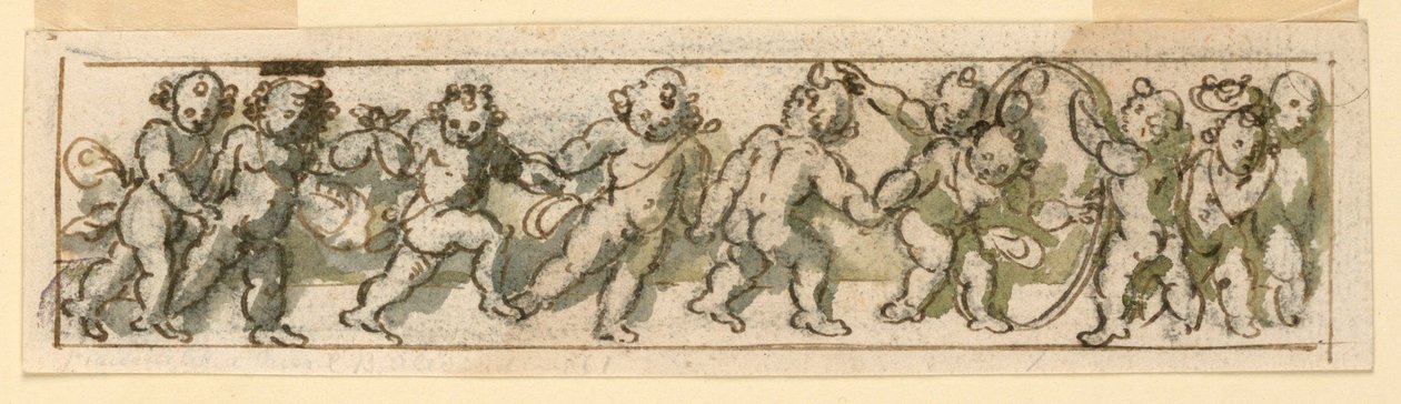 Fregio con bambini che giocano da Unknown artist
