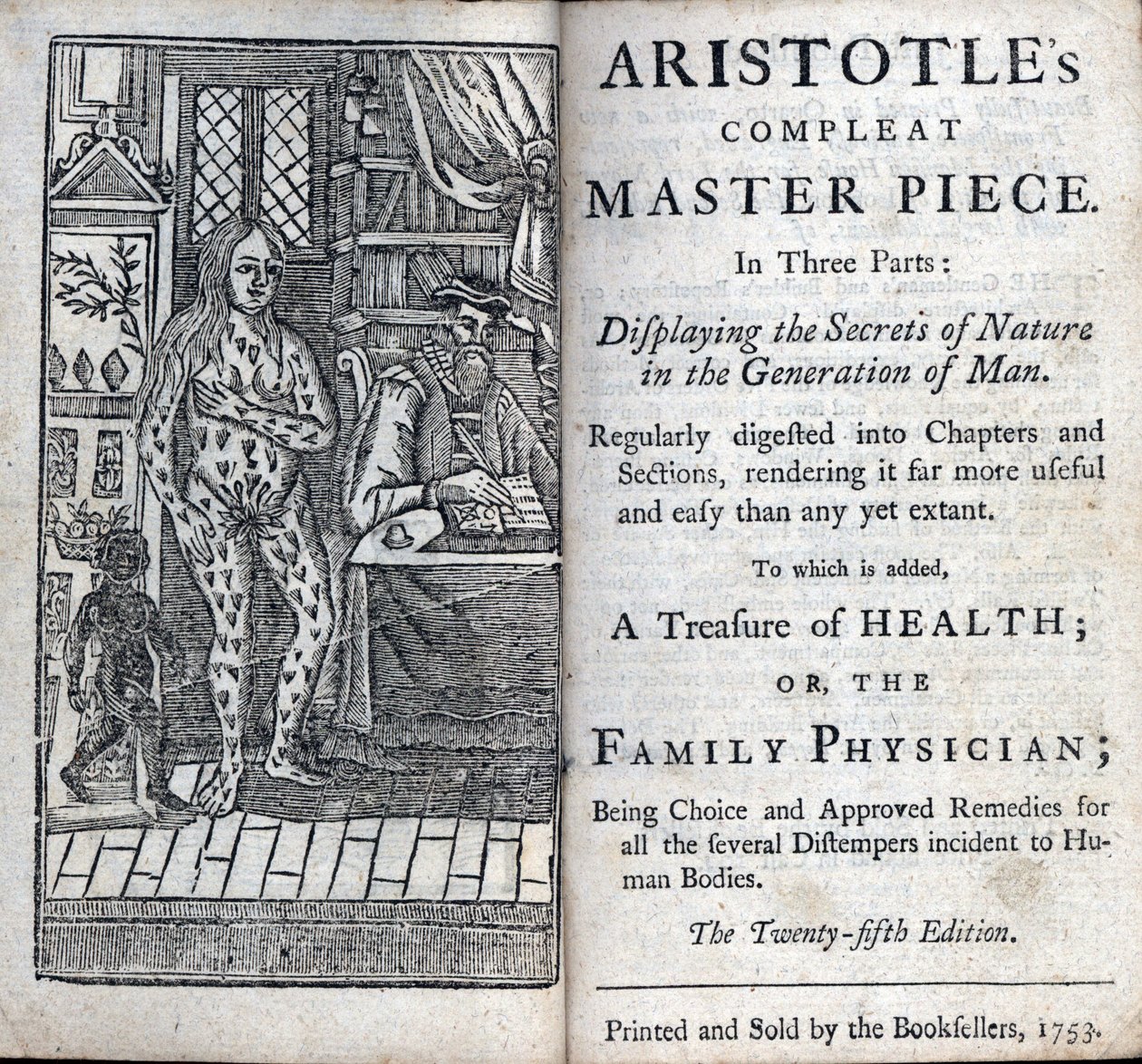 Frontespizio di un trattamento medico del filosofo greco Aristotele (384-322 a.C.). (ARISTOTLE