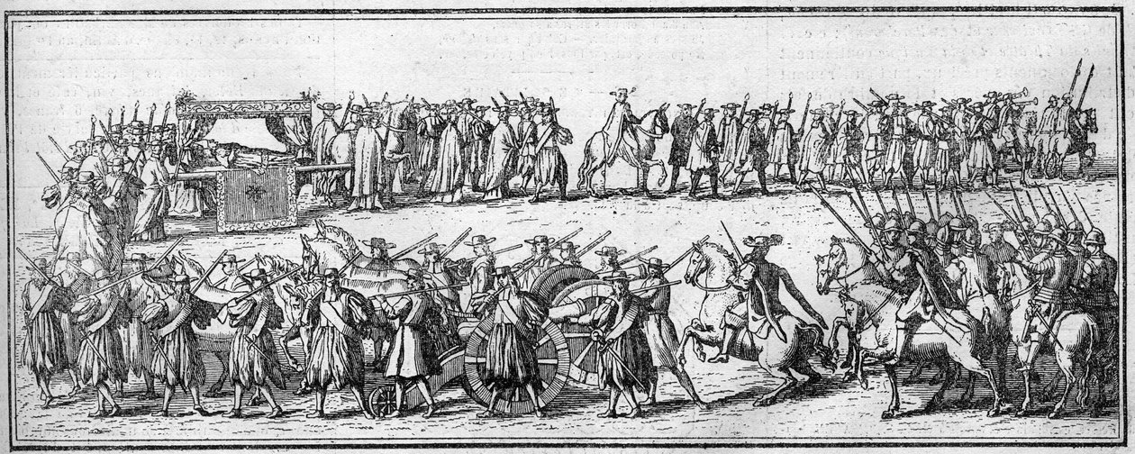 Funerale di un Papa nel XVIII secolo: il corteo funebre da Unknown artist