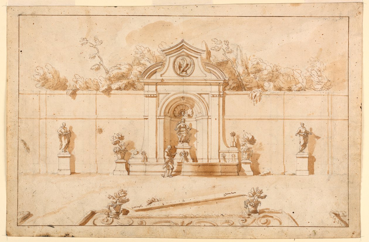 Muro del giardino da Unknown artist