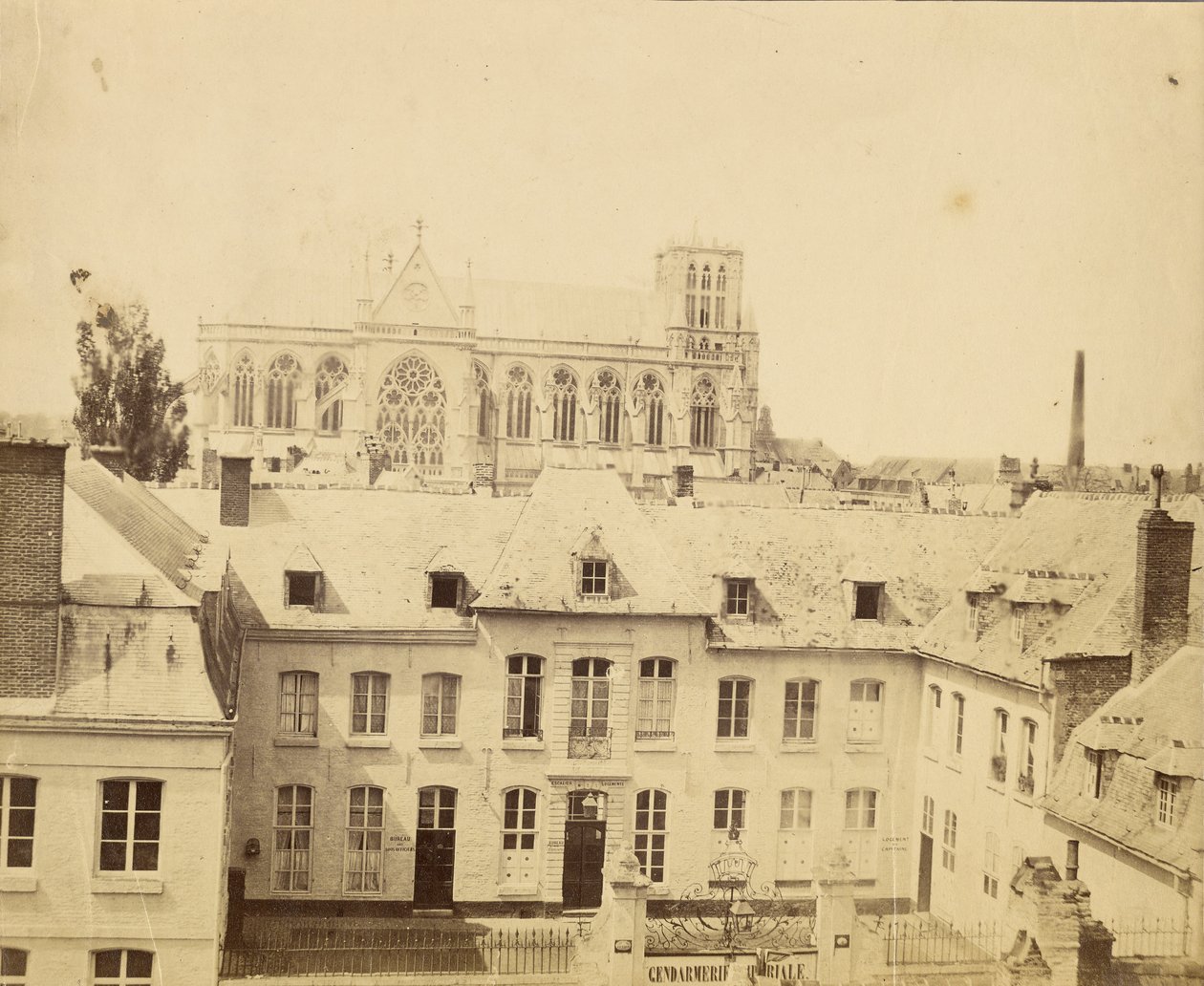 [Edificio della Gendarmeria Imperiale e cattedrale gotica] da Unknown artist