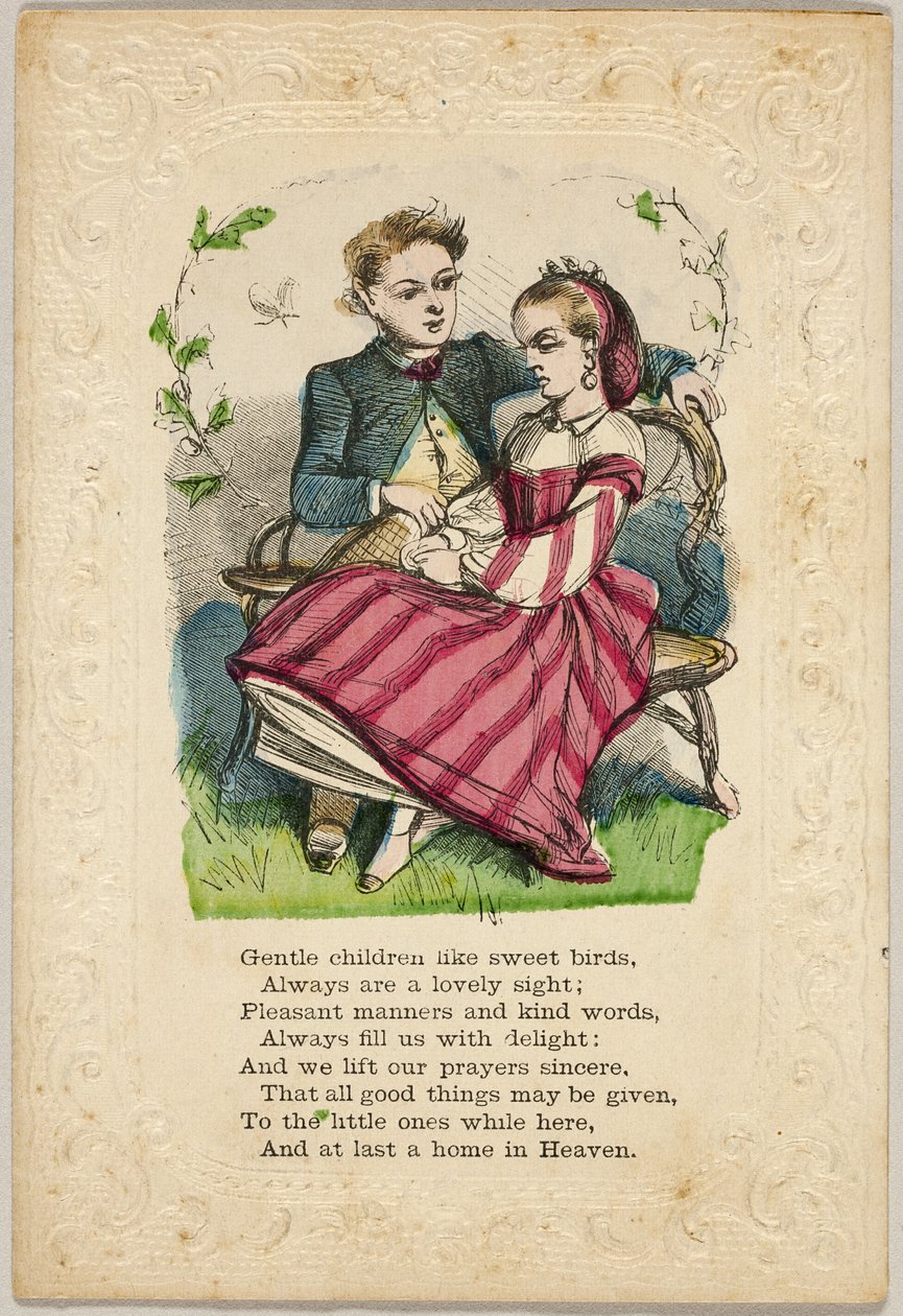 Bambini gentili come uccelli dolci (San Valentino) da Unknown artist