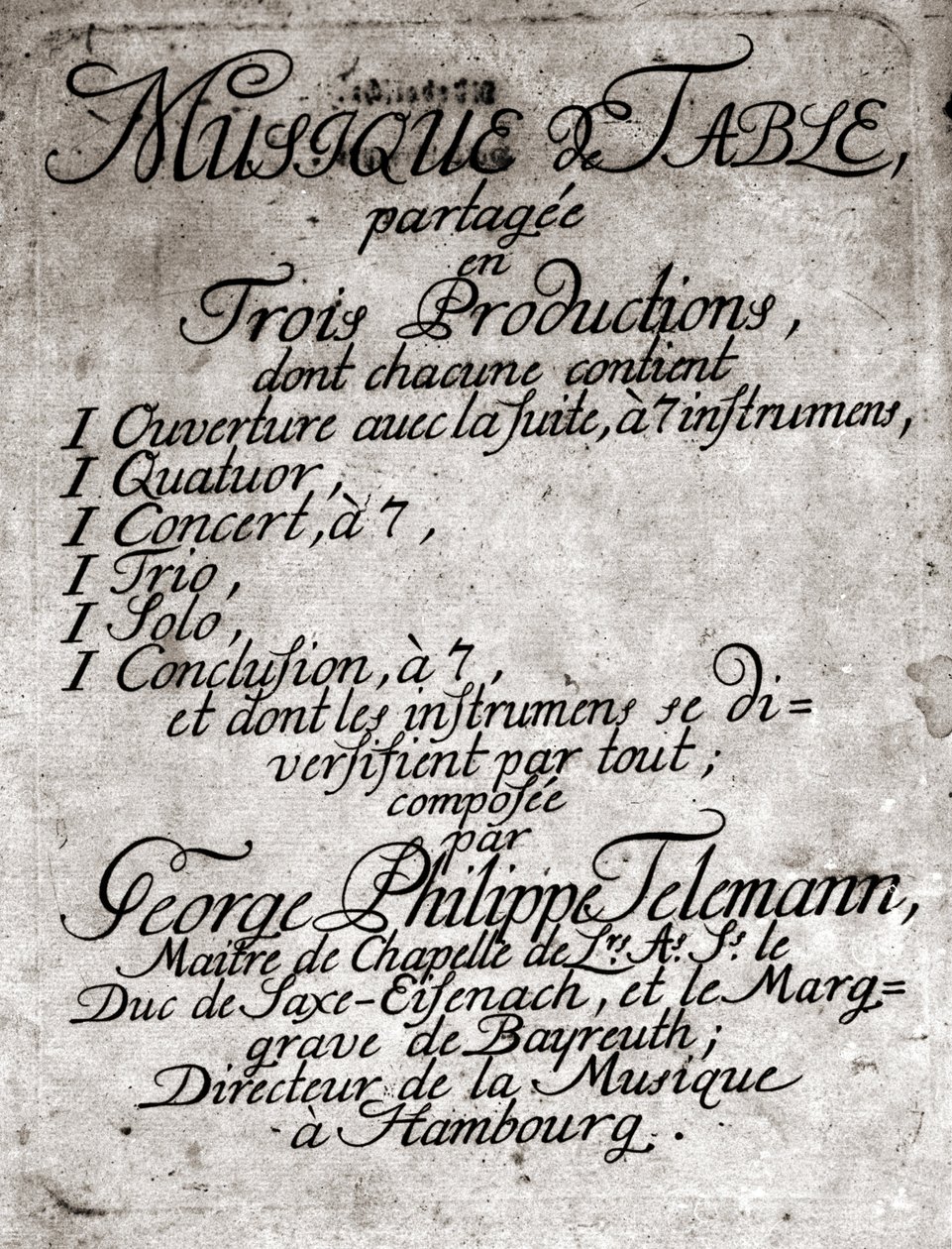 Georg Philipp Telemann. Compositore tedesco (Magdeburgo da Unknown artist