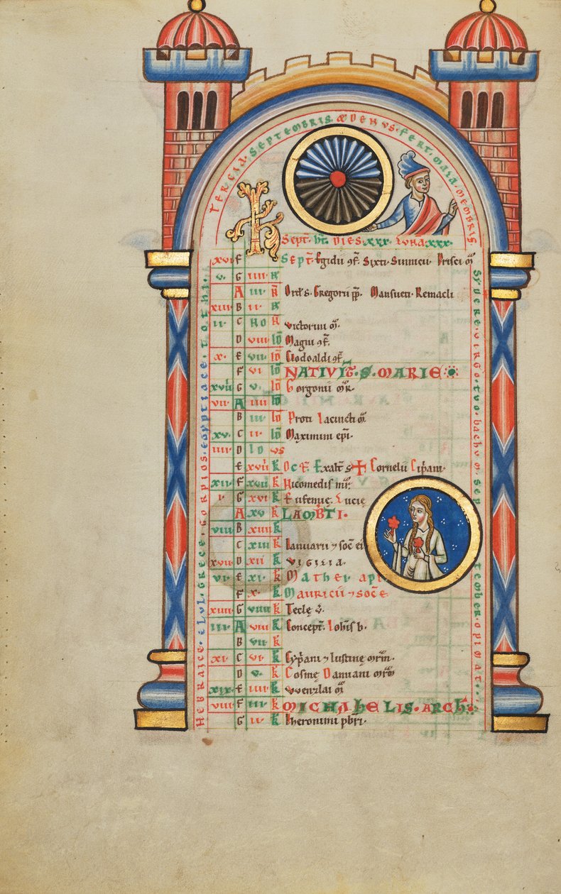 Cesare Germanico (); Segno zodiacale della Vergine da Unknown artist