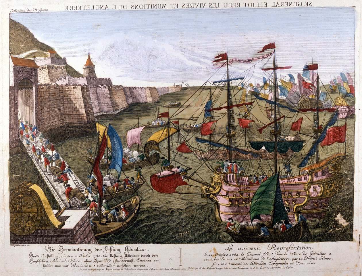Grande assedio di Gibilterra 1779-1783 (tentativo spagnolo di riconquistare Gibilterra quando la Spagna dichiarò guerra al Regno Unito come parte della sua alleanza con la Francia): l