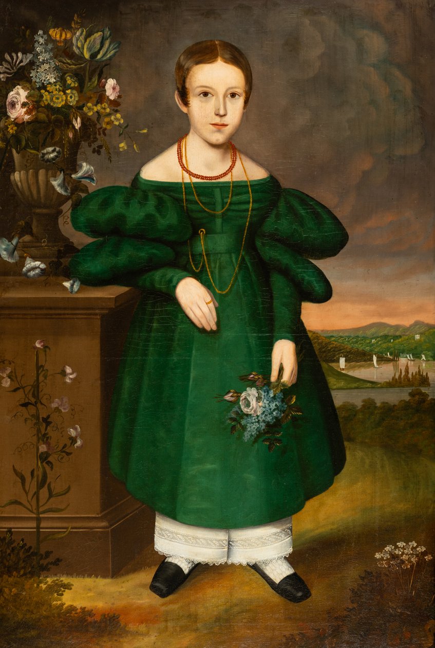 Ragazza in verde da Unknown artist