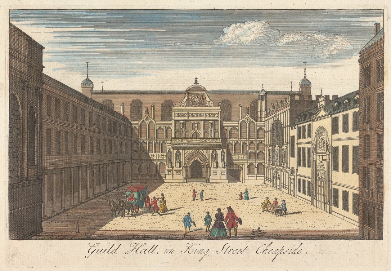 Guild Hall in King Street, Cheapside da Unknown artist