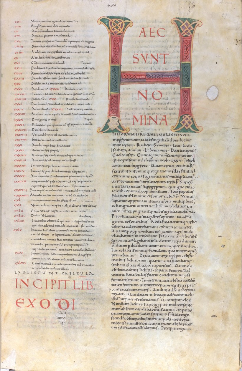Haec sunt nomina: Iniziale del Libro dell