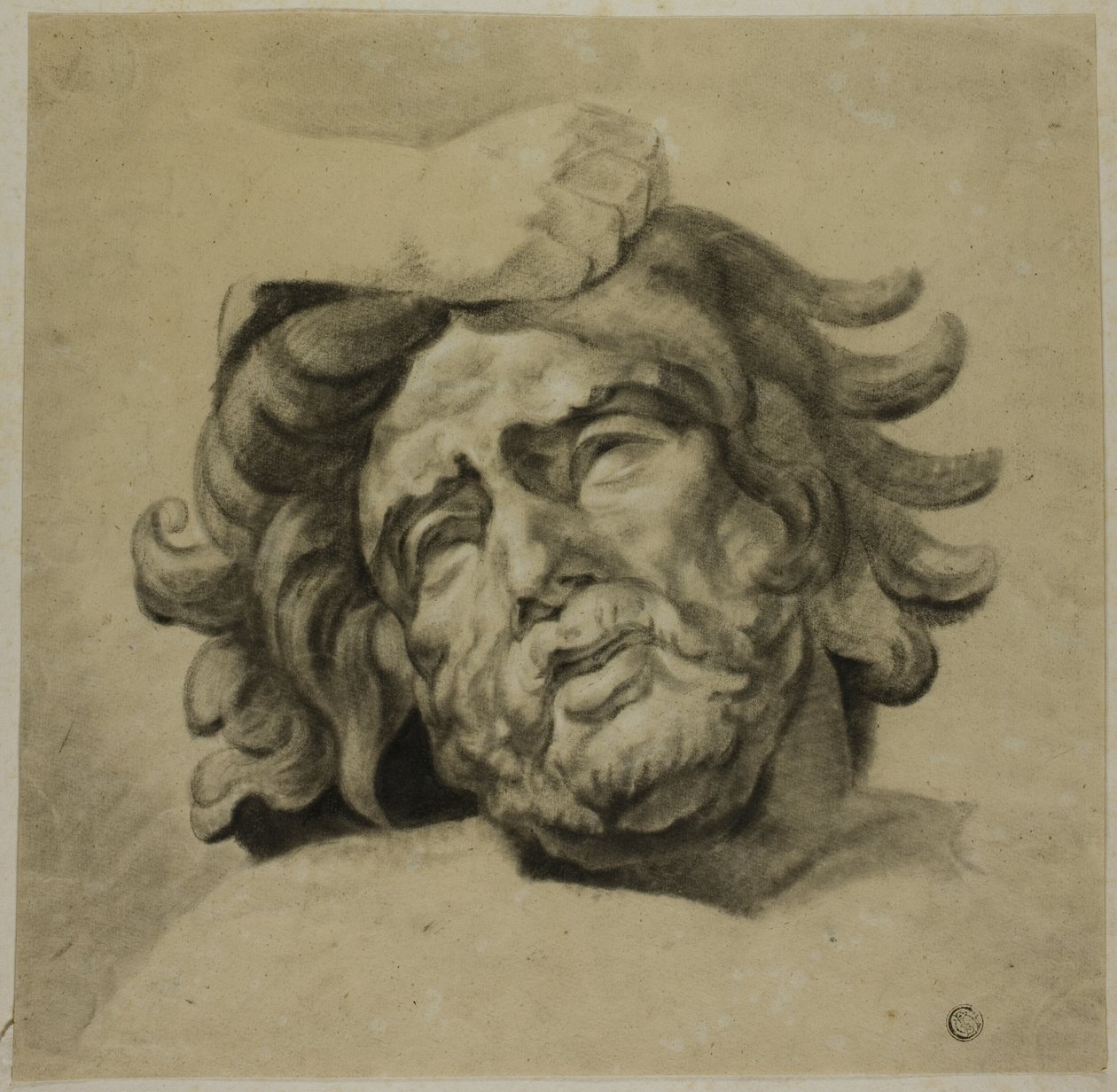 Mano di Centauro che afferra la testa di Lapita (da una delle Metope del Partenone, British Museum) da Unknown artist