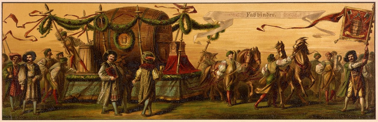 Processione di Hans Makart della città di Vienna da Unknown artist