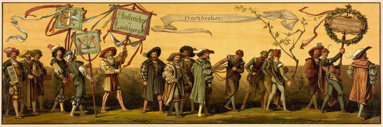Processione di Hans Makart nella città di Vienna da Unknown artist
