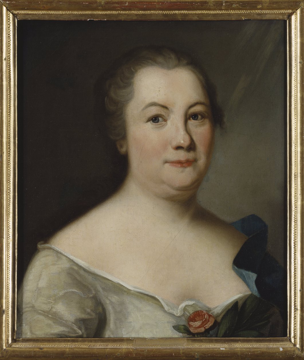 Hedvig Charlotta Nordenflycht, poetessa svedese - Ritratto della poetessa Hedvig Charlotta Nordenflycht (1718-1763) da Unknown artist
