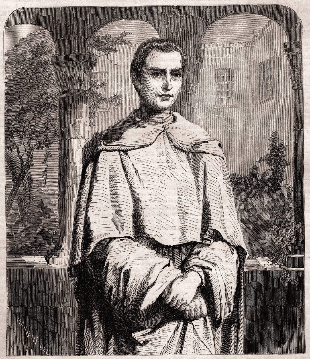 Henri Lacordaire. Prete e domenicano francese 1802-1861. da Unknown artist