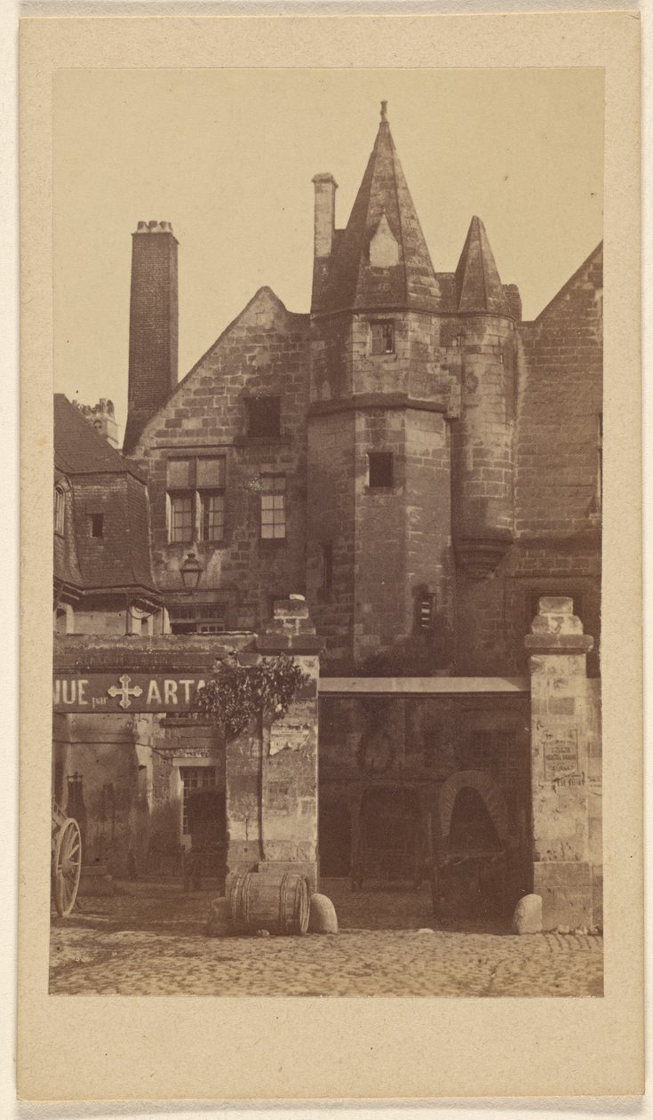 Hotel de la Croix Blanches, Tours. da Unknown artist