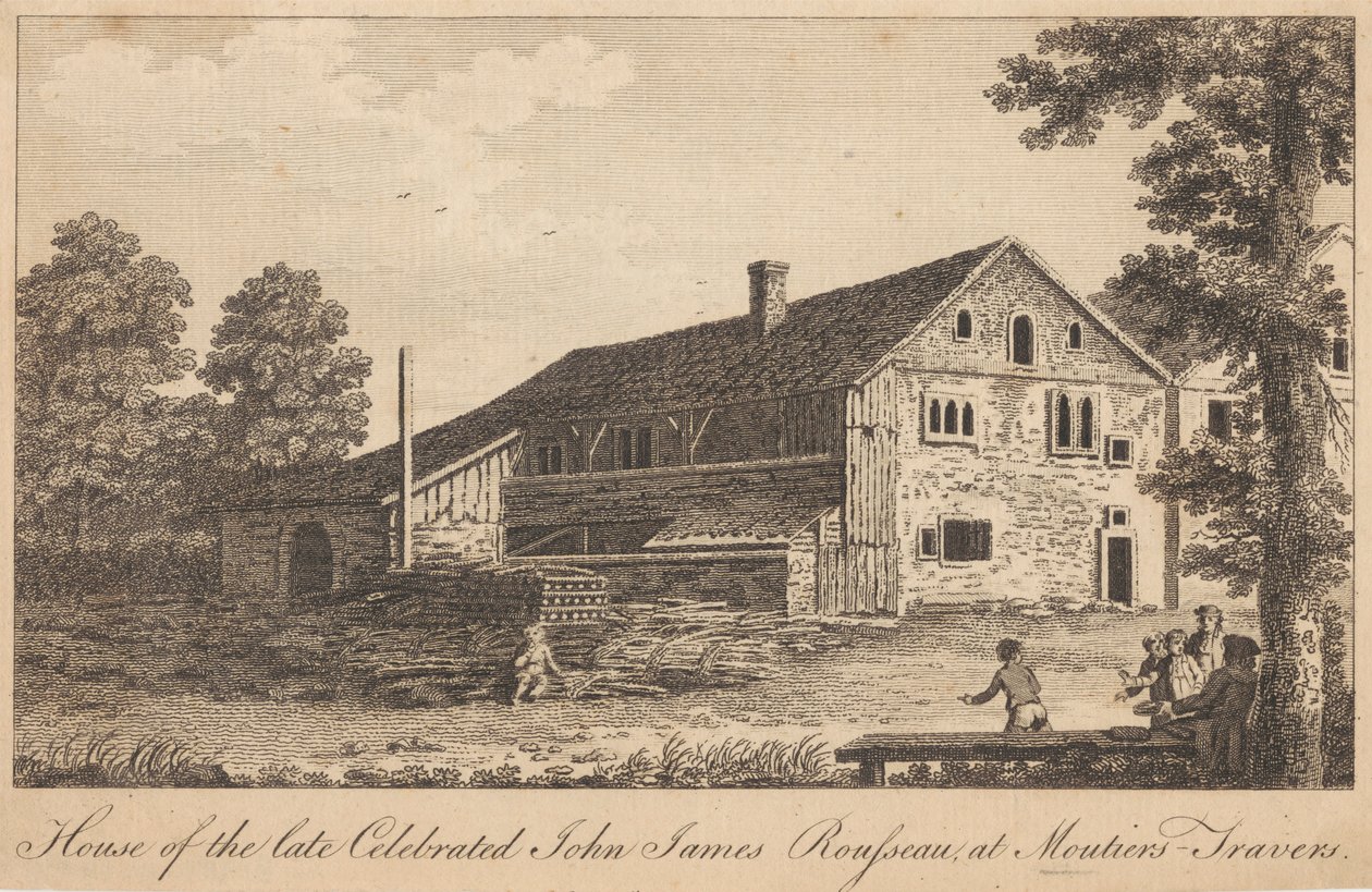 Casa del Defunto Celebre Jean-Jacques Rousseau, a Moutiers-Travers da Unknown artist