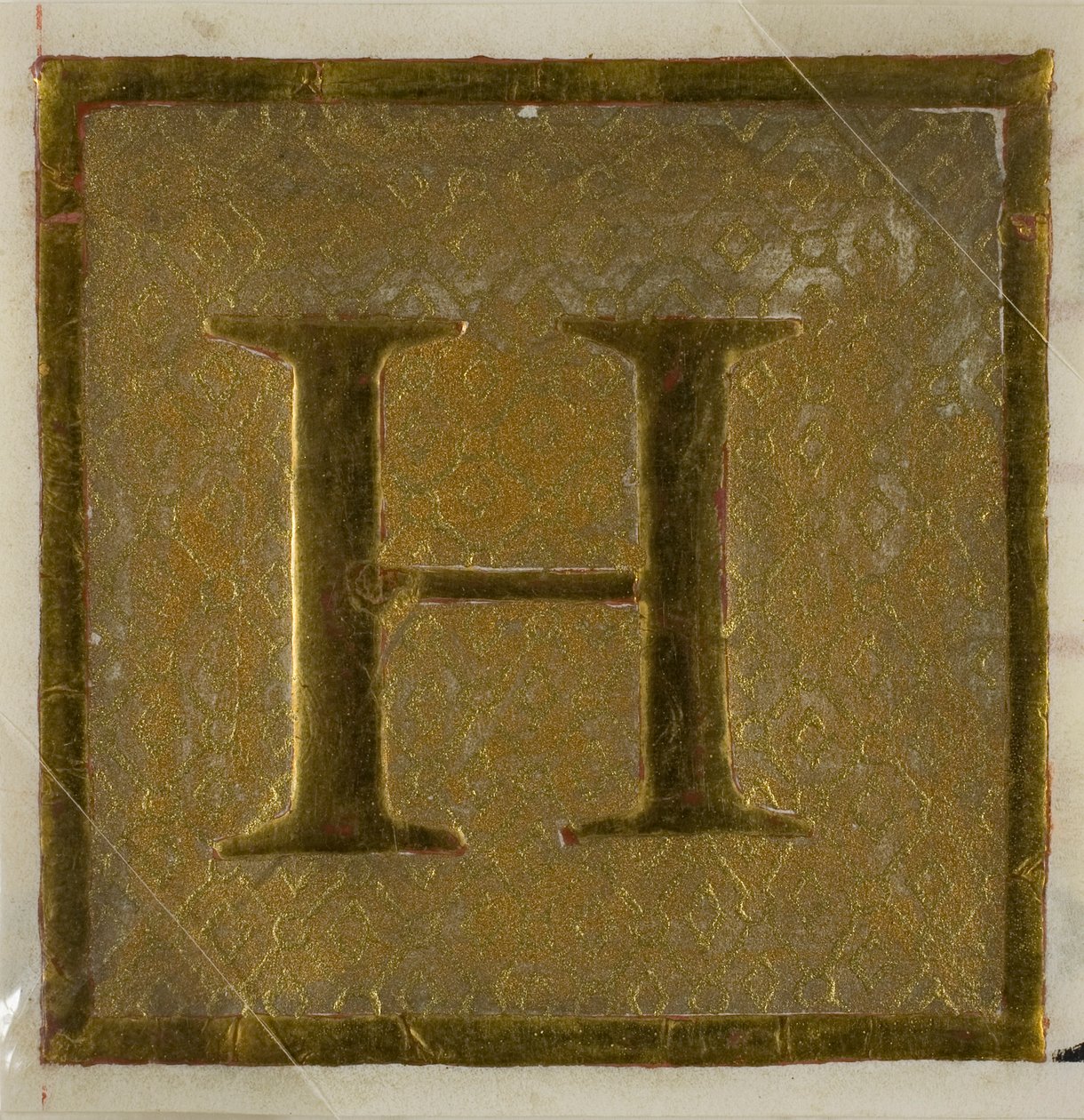 Iniziale "H" miniata in un modello di pannolino da un libro di coro da Unknown artist