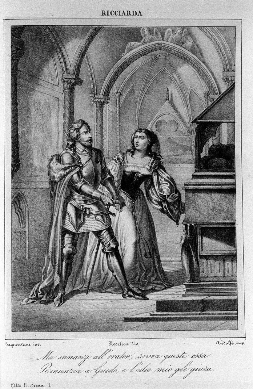 Illustrazione per la Scena 2 dell
