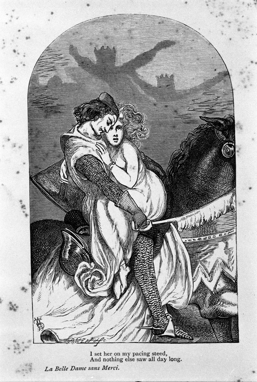 Illustrazione per “La bella dama senza pietà” del poeta John Keats (1795-1821) XIX secolo da Unknown artist