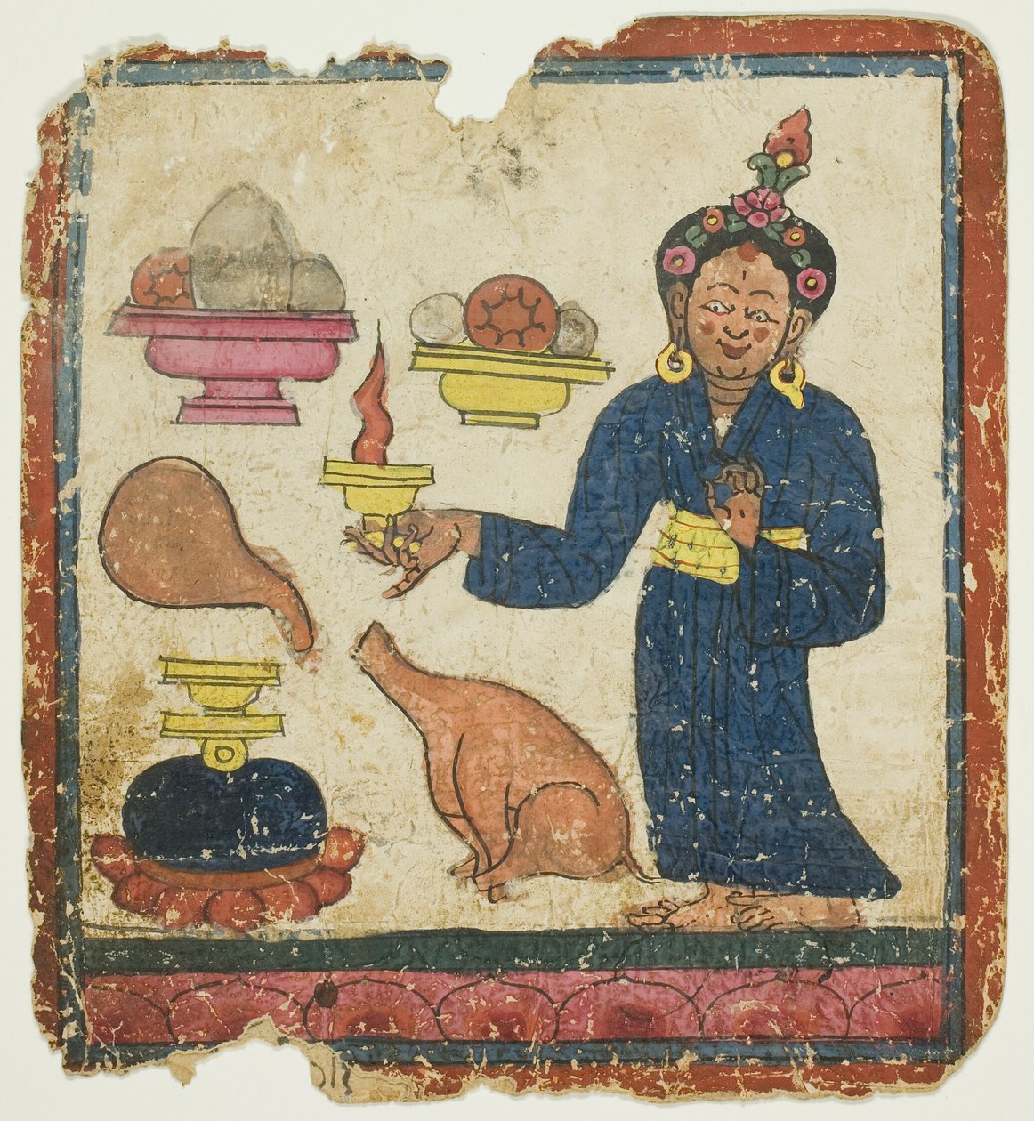 Immagine da un set di carte di iniziazione (Tsakali) da Unknown artist