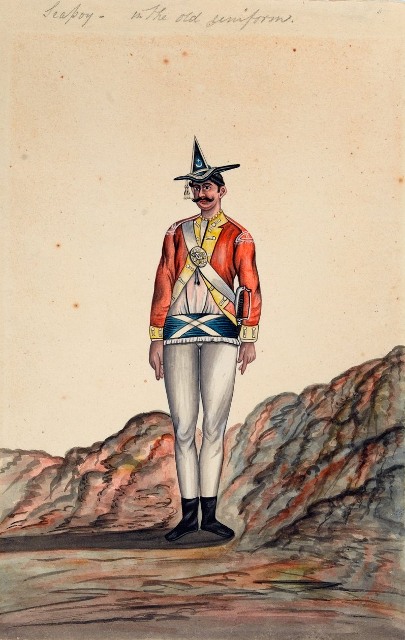 Ufficiale indiano, esercito del Bengala da Unknown artist
