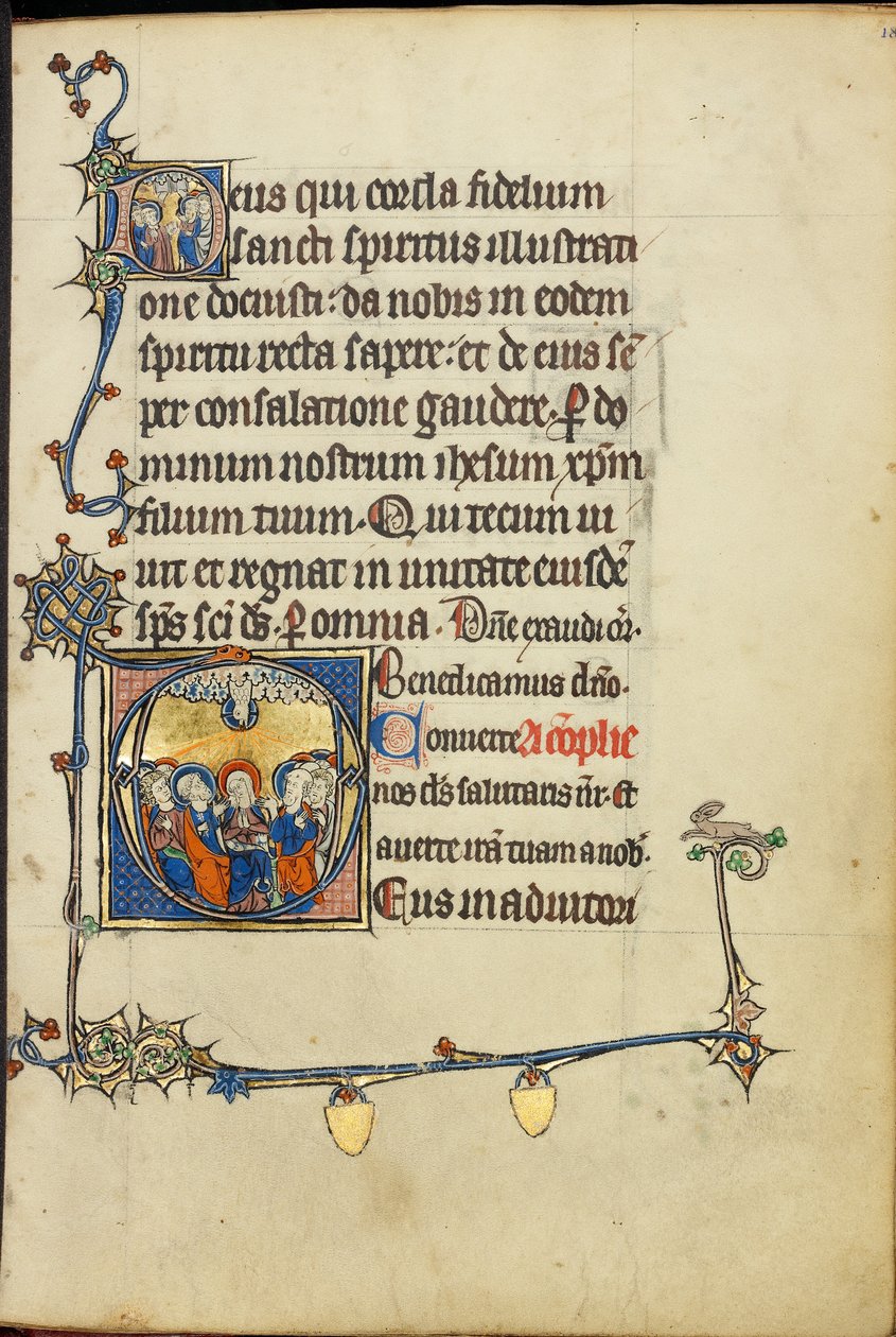 Iniziale D: Ascensione; iniziale D: Pentecoste da Unknown artist