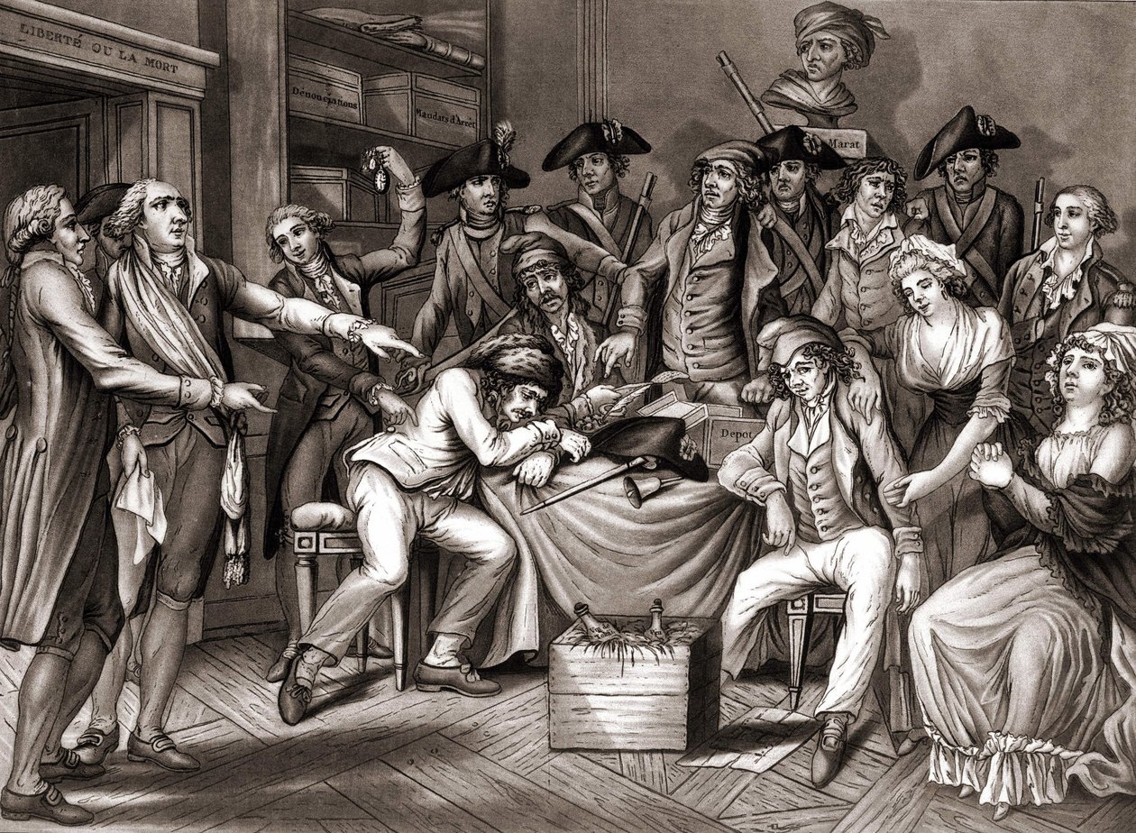 Interno del Comitato Rivoluzionario. ca. 1794 da Unknown artist