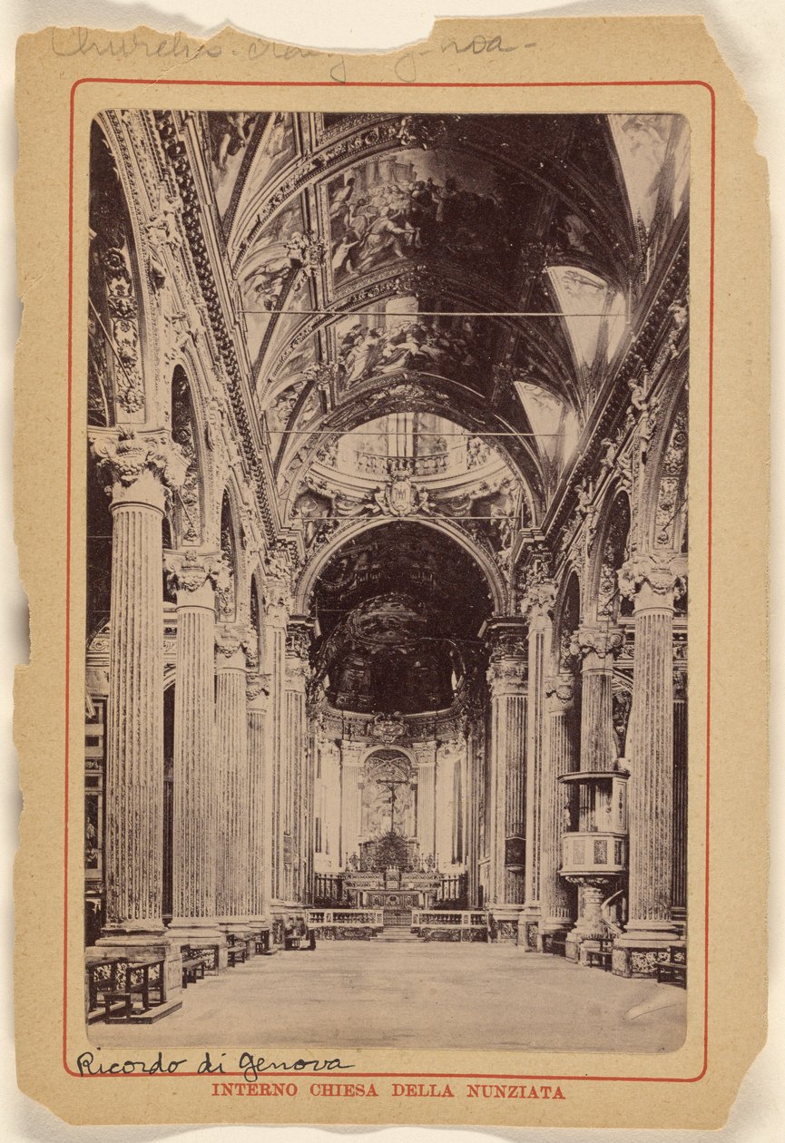 Interno Chiesa Della Nunziata da Unknown artist