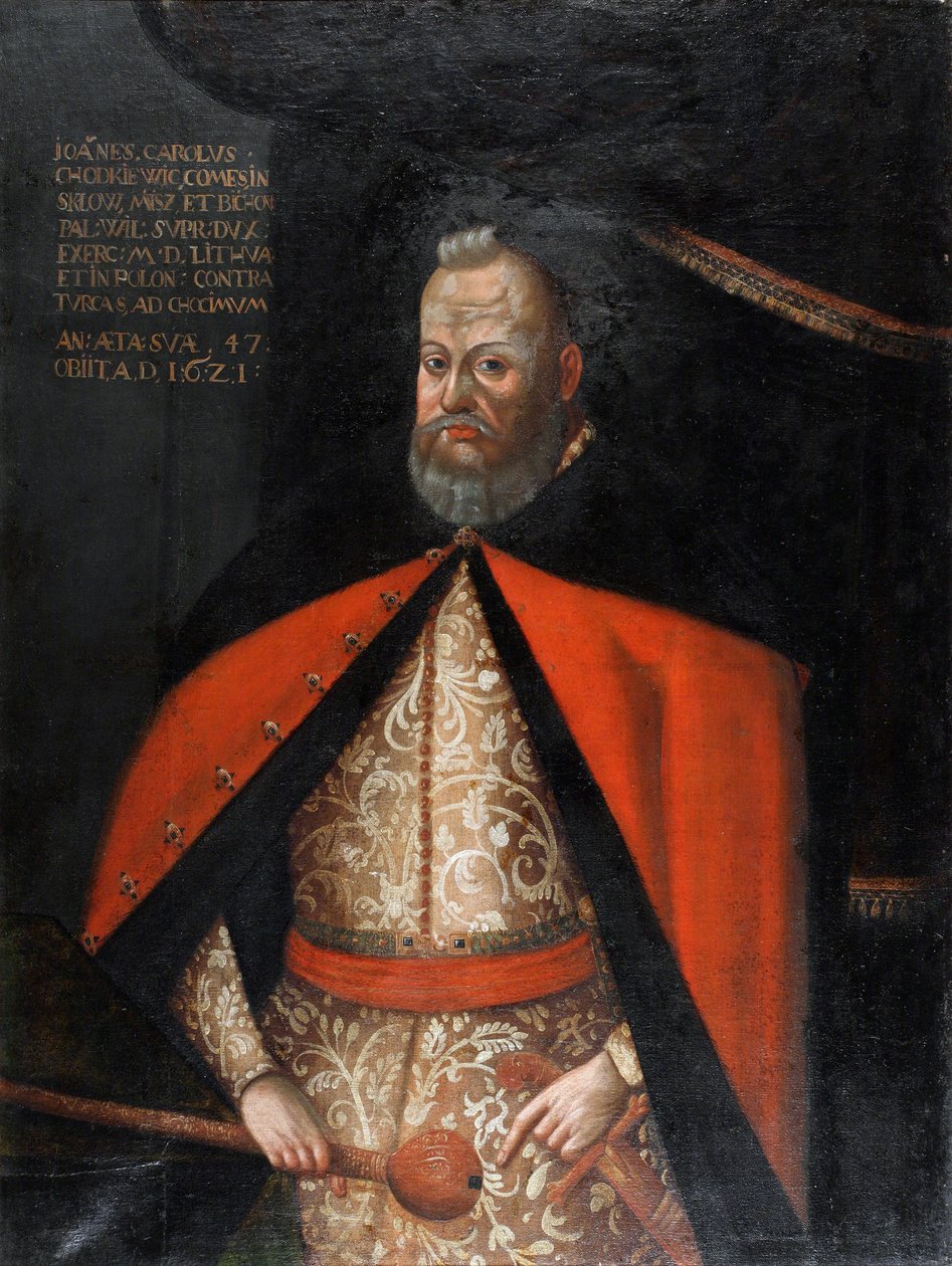 Jan Karol Chodkiewicz, grand hetman de Lituanie - Ritratto di Jan Karol Chodkiewicz (1560-1621) da Unknown artist