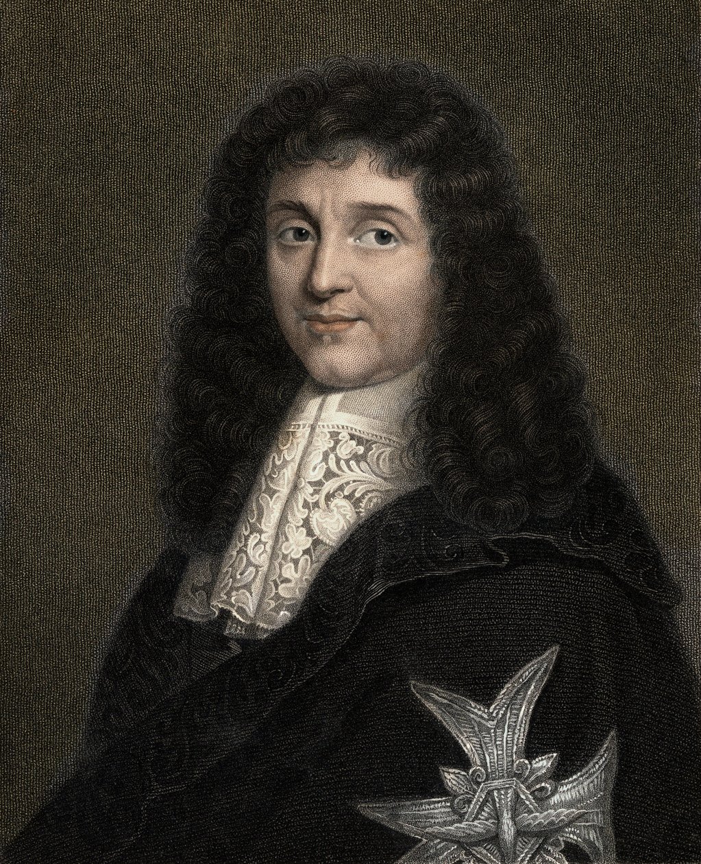 Jean Baptiste (Jean-Baptiste) Colbert 1619-1683 - incisione - XIX secolo da Unknown artist
