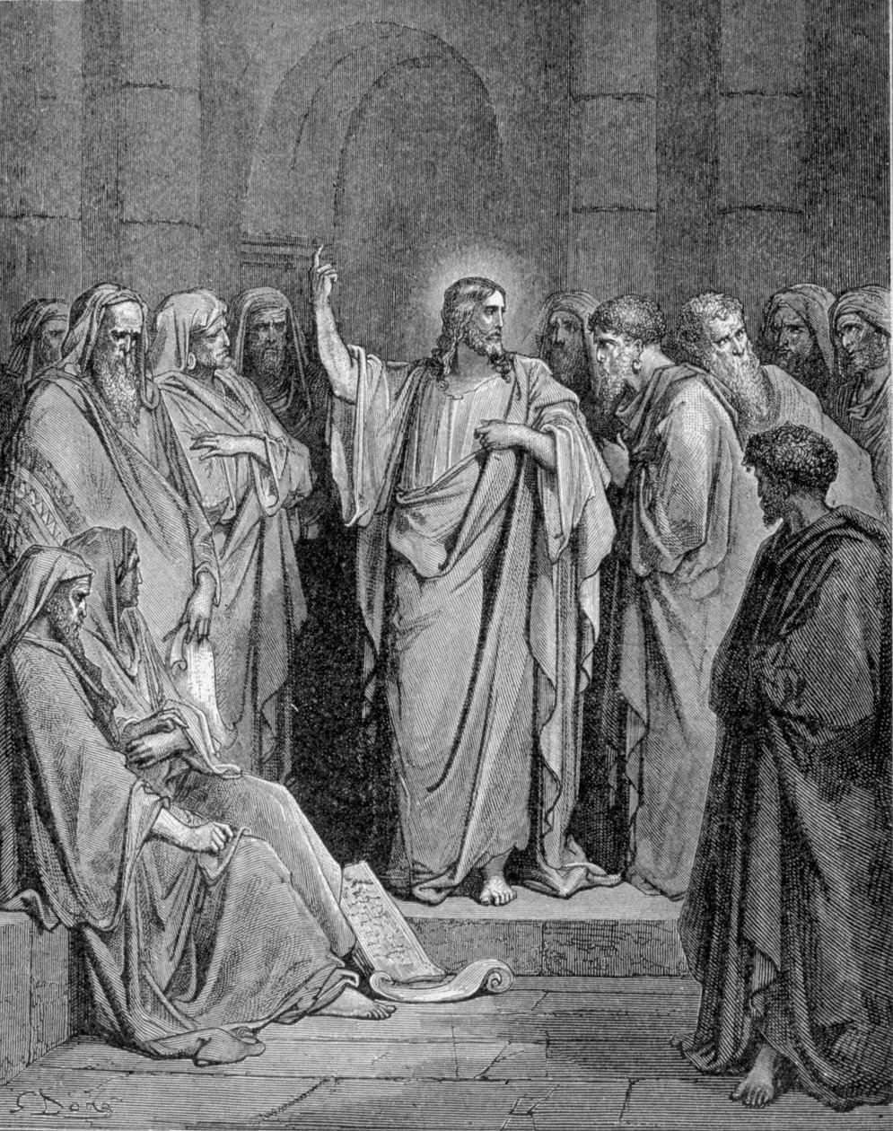Gesù Cristo nella sinagoga. Secondo il Vangelo di San Luca da Unknown artist