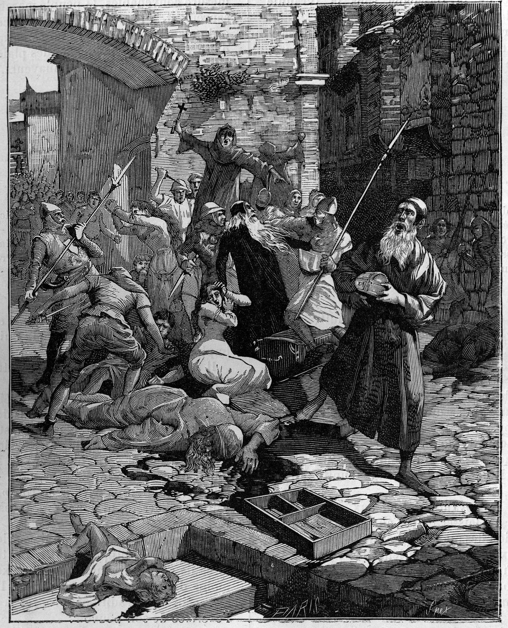 Ebrei spogliati dei loro beni e cacciati dalla Francia nel XIII secolo. da Unknown artist
